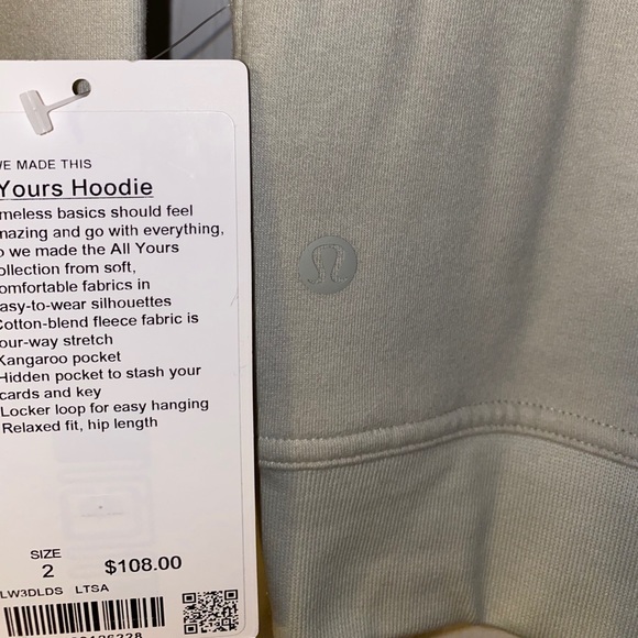NWT lululemon sweatshirt hoodie - Picture 4 of 4